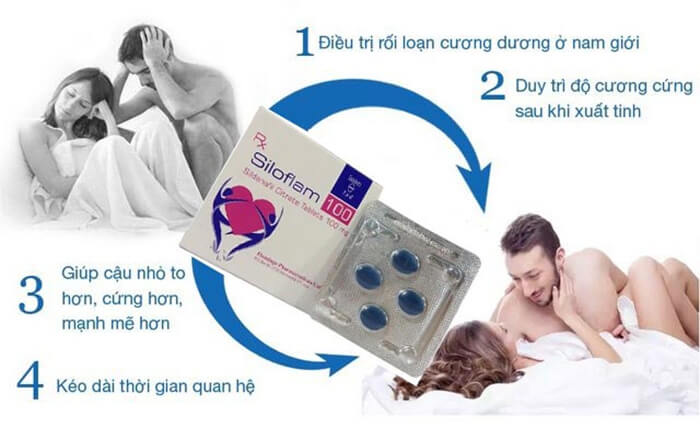 Siloflam 100 trị xuất tinh sớm kéo dài thời gian cương dương