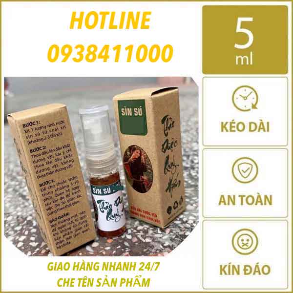 Sìn sú Ê Đê xịt chống xuất tinh sớm chính hãng chai 5ml an toàn hiệu quả Sìn sú Ê Đê xịt chống xuất tinh sớm chính hãng chai 5ml an toàn hiệu quả
