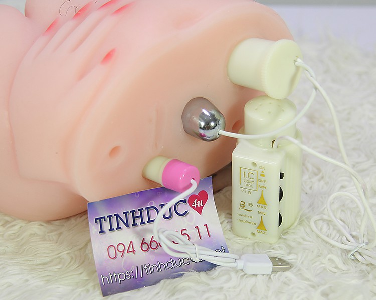 Búp bê tình yêu Super Climax cao cấp silicon rung tiếng rên