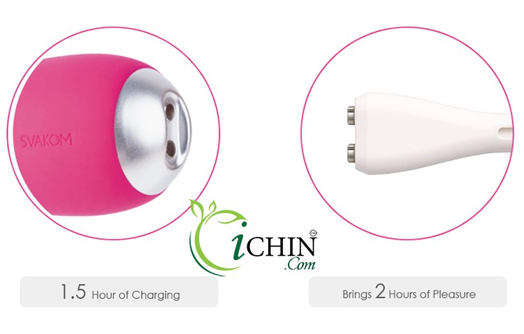 Svakom IRIS Mini rung 5 chế độ mạnh mẽ silicon mềm mại pin sạc tiện dụng