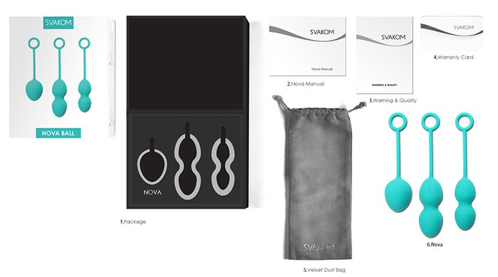 Svakom Nova máy se khít âm đạo silicone y tế bài tập Kegel hiệu quả