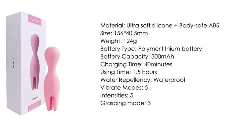 Svakom NYMPH Rung 2 Đầu 25 Chế Độ Tiện Lợi Pin Sạc An Toàn