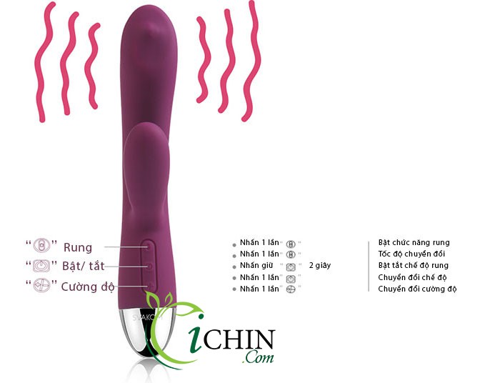 Svakom Trysta cao cấp 35 chế độ rung 2 động cơ mạnh mẽ Svakom Trysta cao cấp 35 chế độ rung 2 động cơ mạnh mẽ