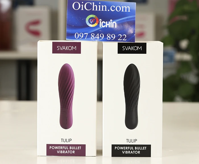 Svakom Tulip mini silicone rung mạnh đường vân kích thích
