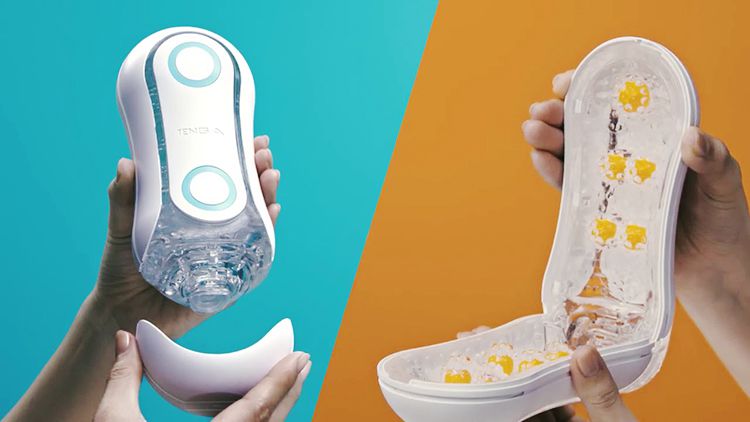 Tenga Flip ORB cốc thủ dâm 3D cao cấp Nhật Bản Blue Rush mới