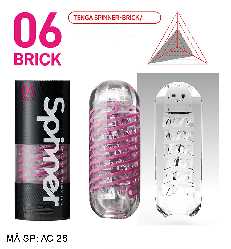 Tenga Spinner cốc thủ dâm silicone cao cấp 6 kiểu dáng độc đáo