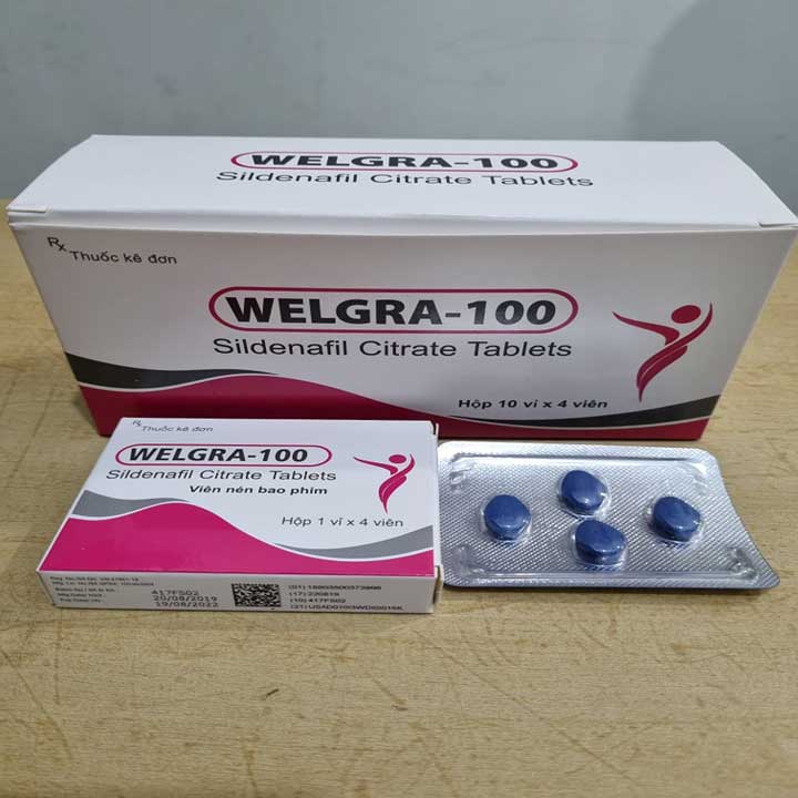 Viên uống Welgra 100mg cương dương tăng sinh lý nam giới