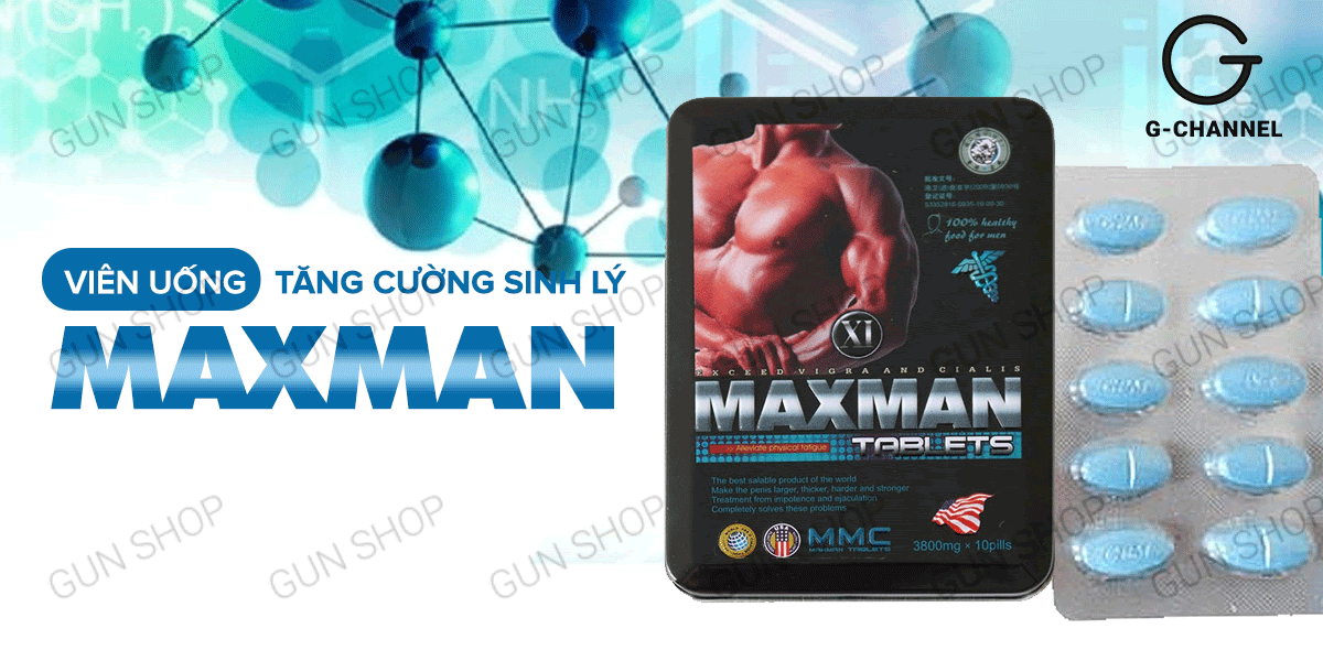 Maxman cương dương kéo dài thời gian chống xuất tinh sớm hộp 10 viên