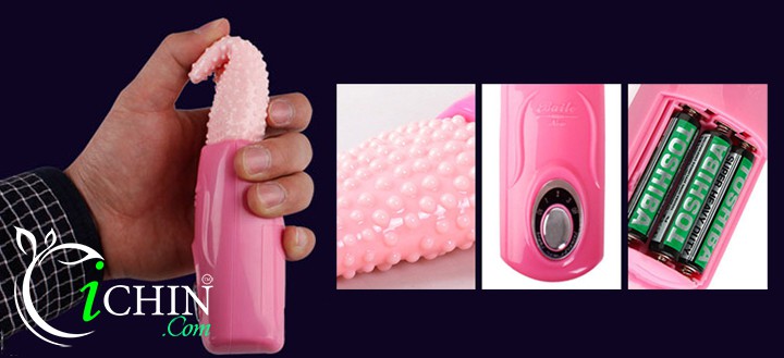 Lưỡi giả 3 tần số rung massage âm vật silicon y tế an toàn