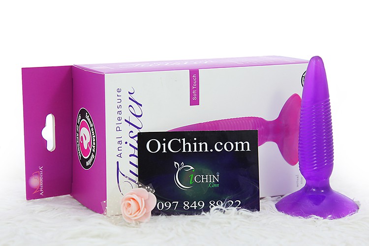 Đồ chơi hậu môn Twister Anal silicone mềm mại nhiều vân êm ái