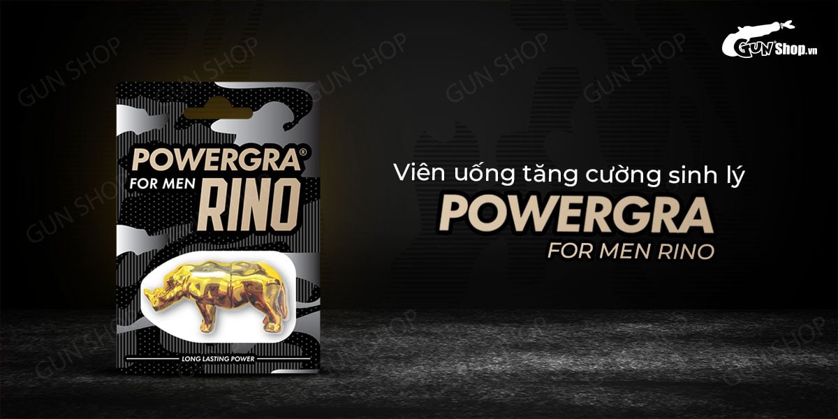 Viên uống phục hồi sinh lý Powergra For Men Rino 1 viên