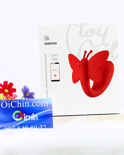 VANESIA bướm đỏ rung đa chế độ điều khiển từ xa qua App tiện lợi