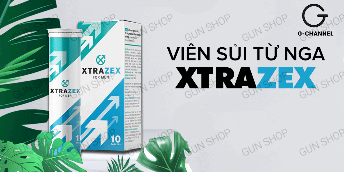 Viên sủi Xtrazex tăng cường sinh lý nam tự nhiên
