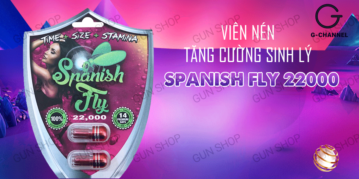 Viên hỗ trợ sinh lý Spanish Fly 22000 tăng bản lĩnh phái mạnh Viên hỗ trợ sinh lý Spanish Fly 22000 tăng bản lĩnh phái mạnh