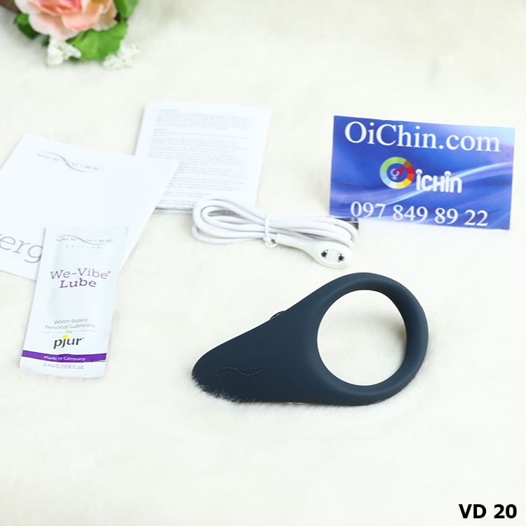 Vòng đeo dương vật WE-VIBE Verge rung êm ái điều khiển từ xa