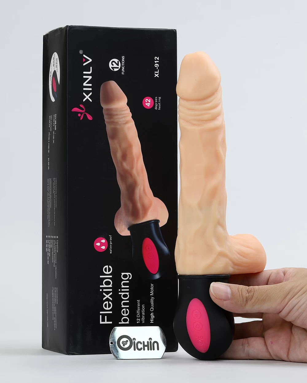 Dương vật giả XinLV XL-912 silicon cao cấp rung tỏa nhiệt