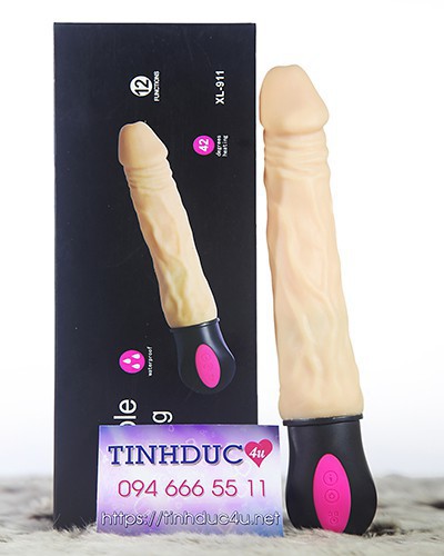 XinLV XL-911 cu giả siêu mềm rung mạnh tỏa nhiệt pin sạc an toàn