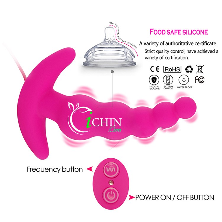 Đồ chơi hậu môn Aphrodisia Beads 10 chế độ rung cảm giác tê tái
