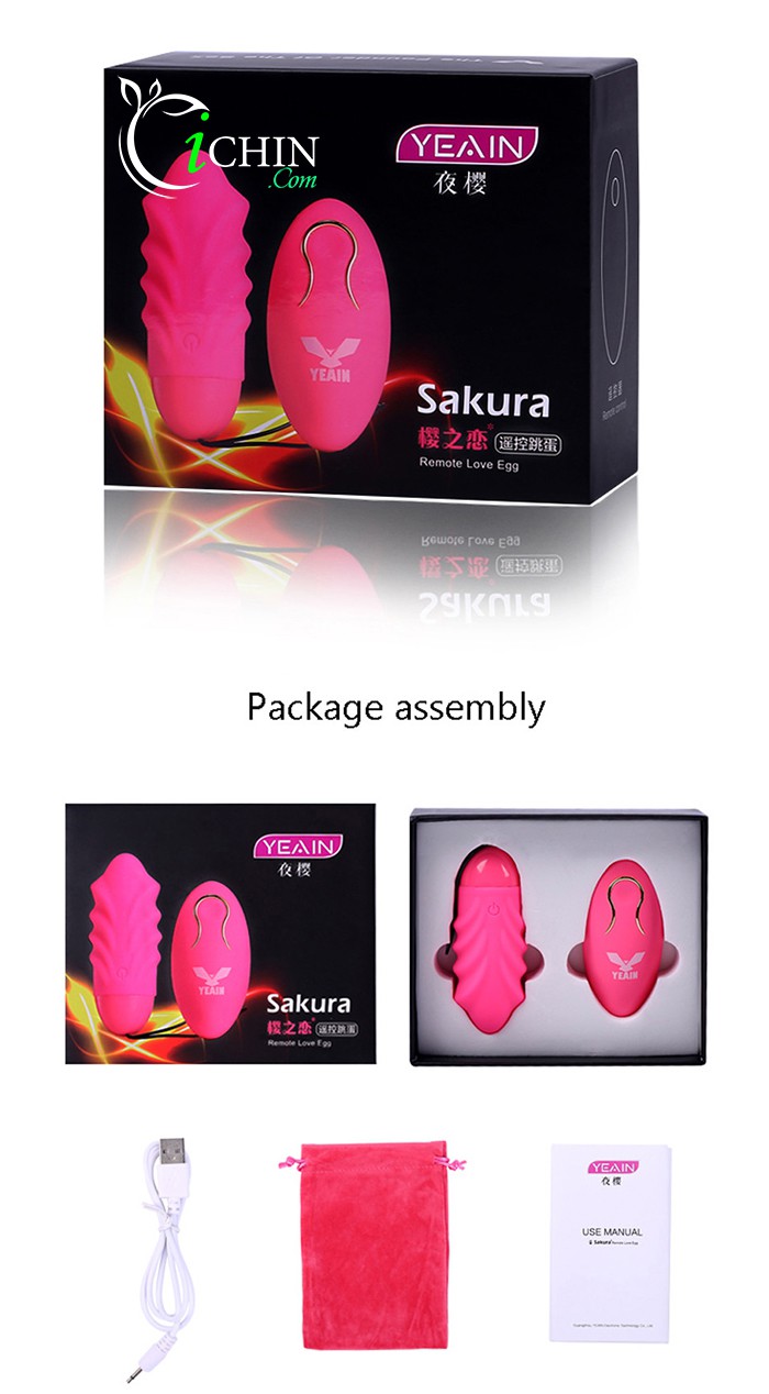 Yeain Sakura trứng rung 10 chế độ điều khiển từ xa nữ sướng