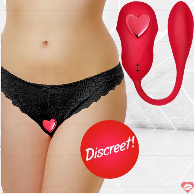 Frisky Double Love panty vibe đỏ couple waterproof