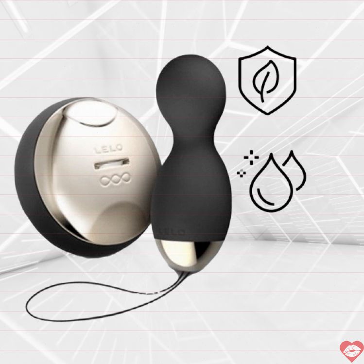 Lelo Hula đen xoay rung remote 9.8cm beads mạnh