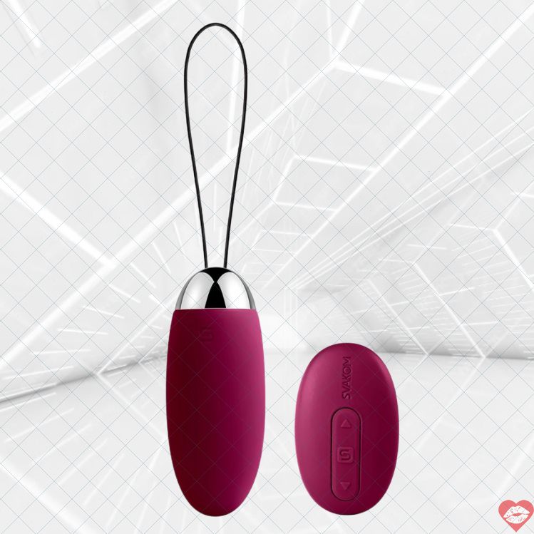 SVAKOM Elva Trứng Vibro Tím Remote 8cm 6 Mode