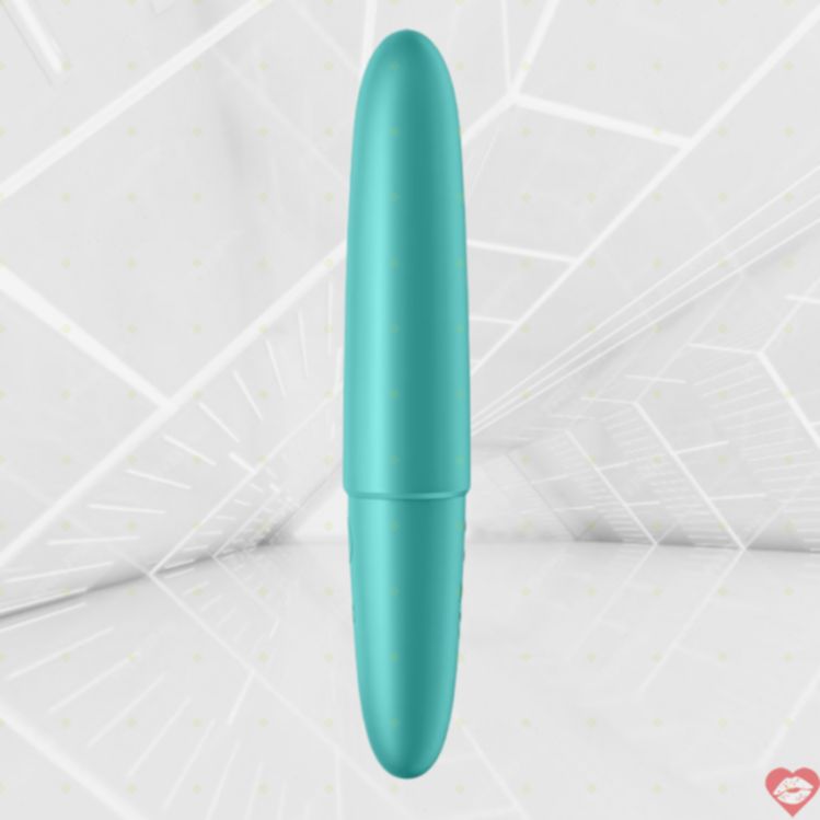 Satisfyer đạn rung siêu mạnh 6 xanh ngọc 12.75cm chống nước