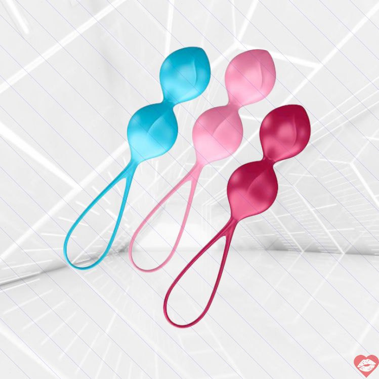 Satisfyer V Balls Ben Wa 3 Miếng Tập Kegel Siết Chặt Dễ Dùng