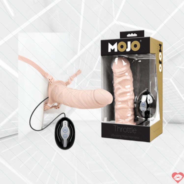 Mojo Throttle Strapon Rung Rỗng Thực Tế 