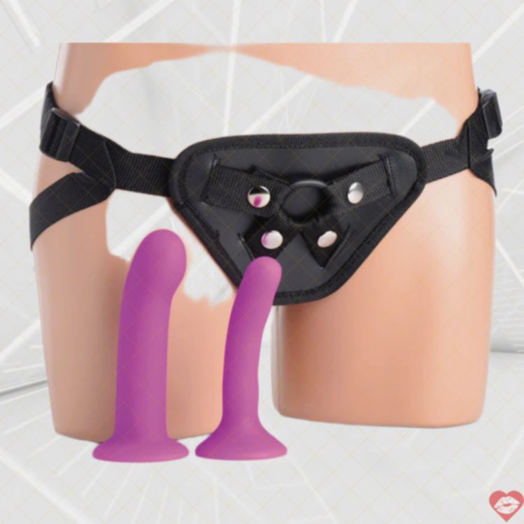 Double G Strapon Rung Kép Silicone Đôi Bên Thăng Hoa 