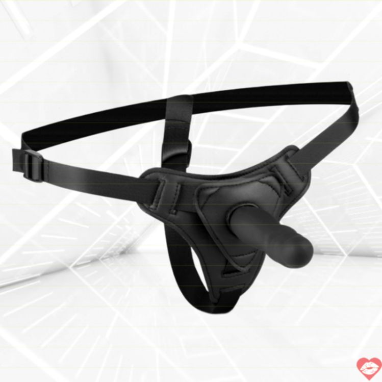 Easytoys Strap On Đen Silicone 13cm Mềm Mịn 