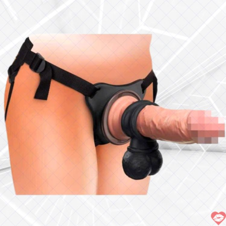 King Cock PipeDream Harness Dildo Đen Cao Cấp Strapon 