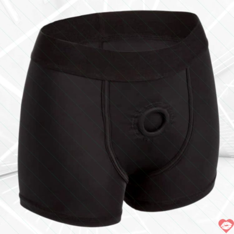 Quần Boxer Strap-on CalExotics Đen L/XL Thoải Mái 
