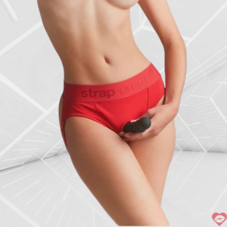 Strap-on Heroine S Đỏ Quần Đai Linh Hoạt 4cm 