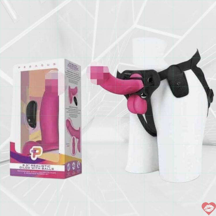 Pegasus Strap-on Rung Hồng 17.5cm Remote Gợi Cảm 
