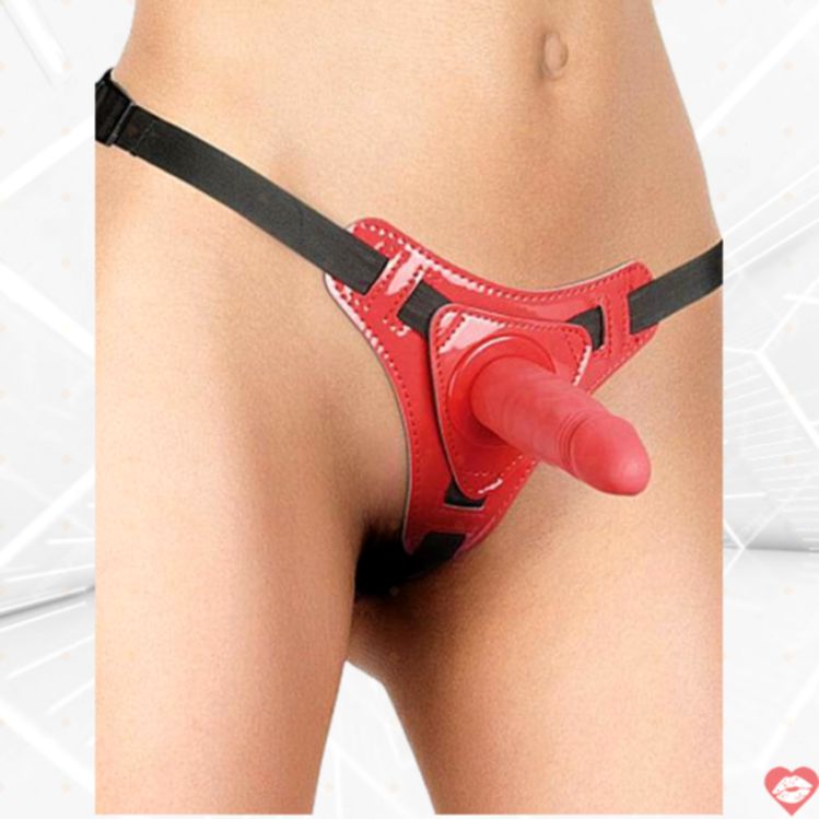 Strap-On Shots Ouch Đỏ Quần Lót Linh Hoạt Thoải Mái 