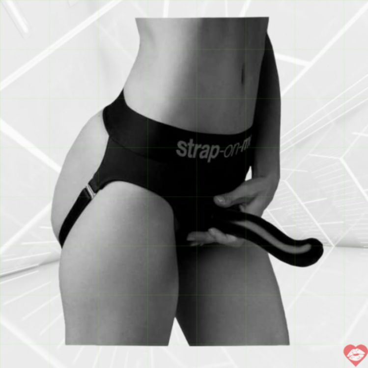 Strap-on-me Heroine Harness M Đen Quần Lọt Khe Thoải Mái Đa Năng 
