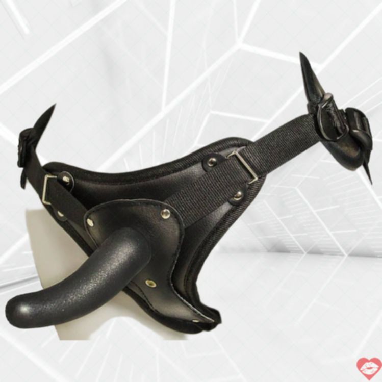 Strapon Lovetoy 10cm Neoskin Đen Đôi Phụ Nữ Thực Tế 