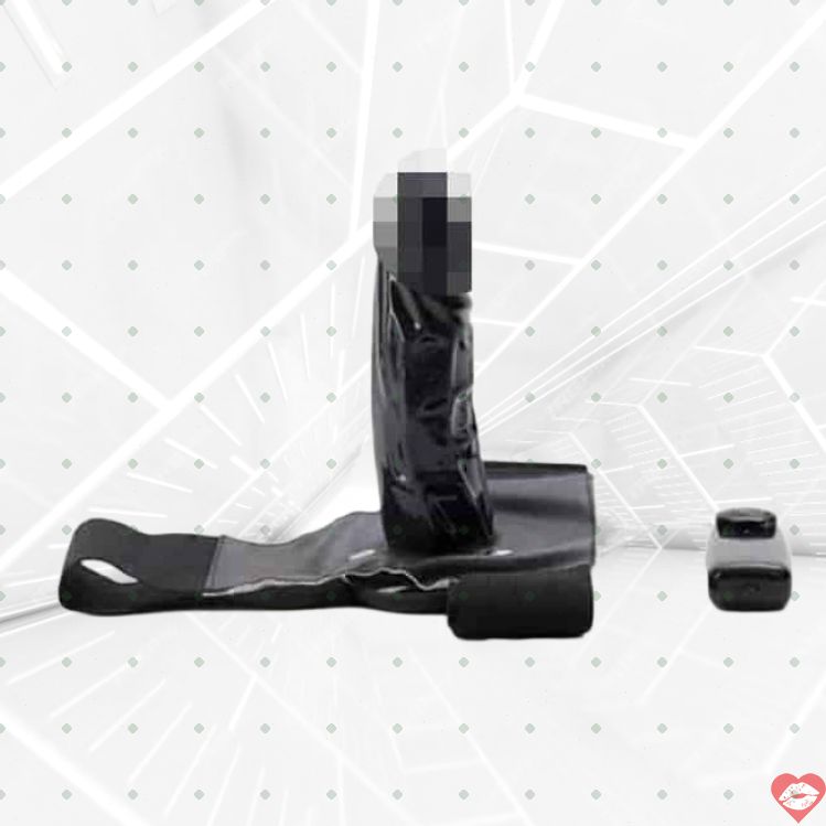 Straпон PVC Đen Rung 18cm Remote Cặp Đôi Đỉnh 