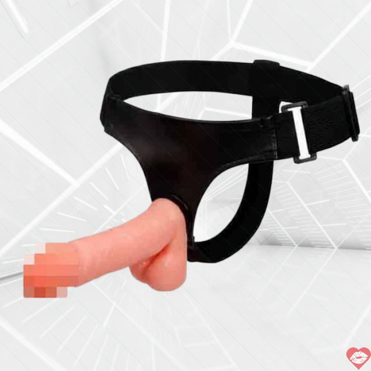 Strap-on Baile 17cm PVC Da Thật Thân Mật Hoàn Hảo 