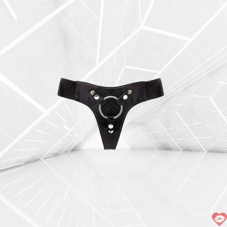 Shots O-Ring Harness Elastic Đen Strap-On Đa Năng 