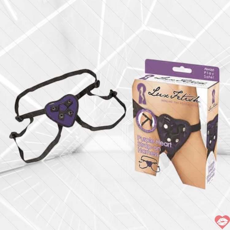 Strapon Quần Lót PVC Tím Lux Fetish Quyến Rũ, Đam Mê 