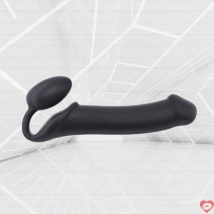 Strap-on-me XL Đen Lớn Linh Hoạt Siêu Thực 