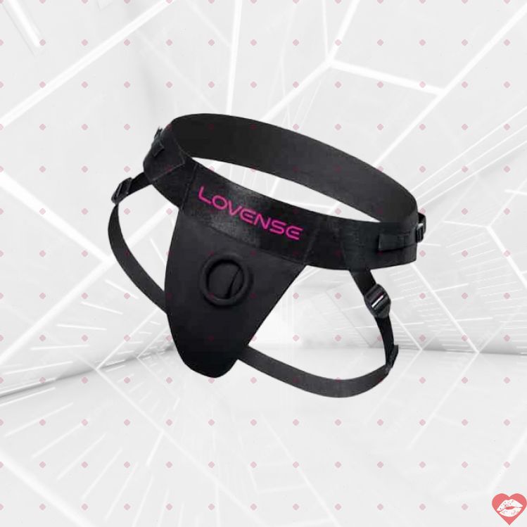Quần lót strapon Lovense Harness đen đa năng unisex