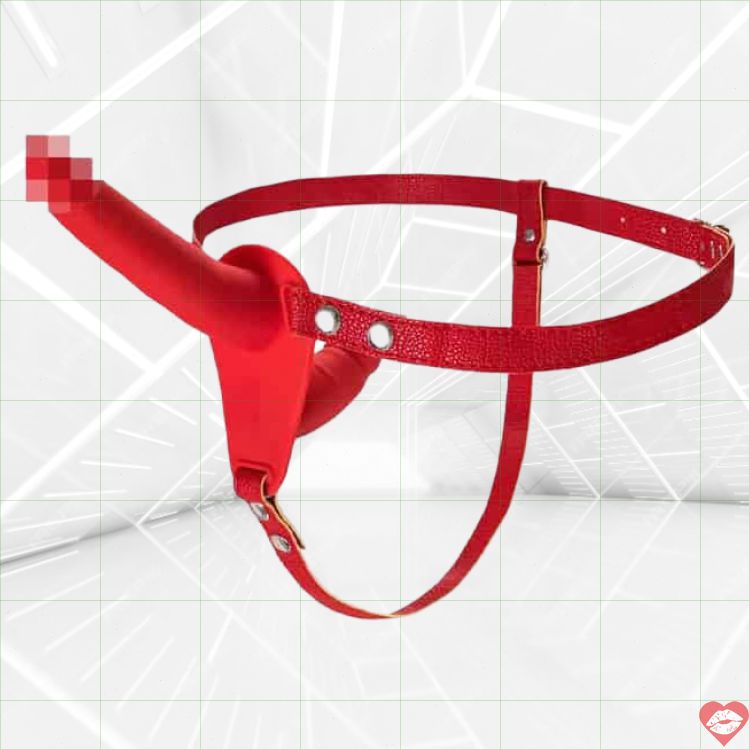 Toyfa Black&Red Strap-On Đỏ Kích Thích Dual 24cm