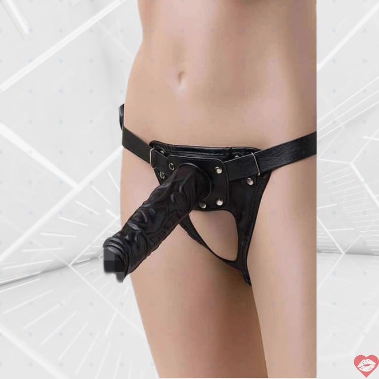 Strap-on Harness LoveToy 2 Nắp Đen PVC