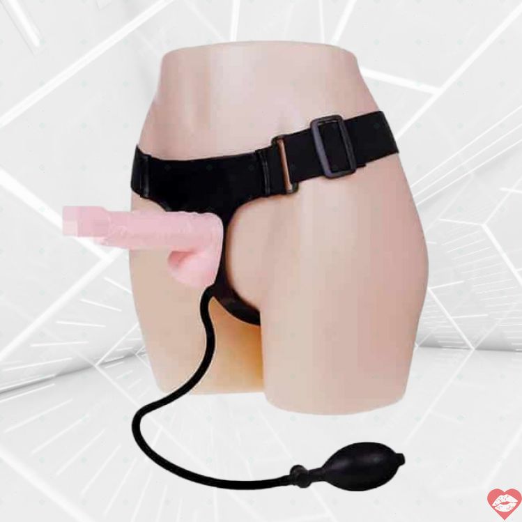 Strapon bơm Utlra Harness Baile 16.5cm 3.5cm TPR nở rộng đẹp mắt