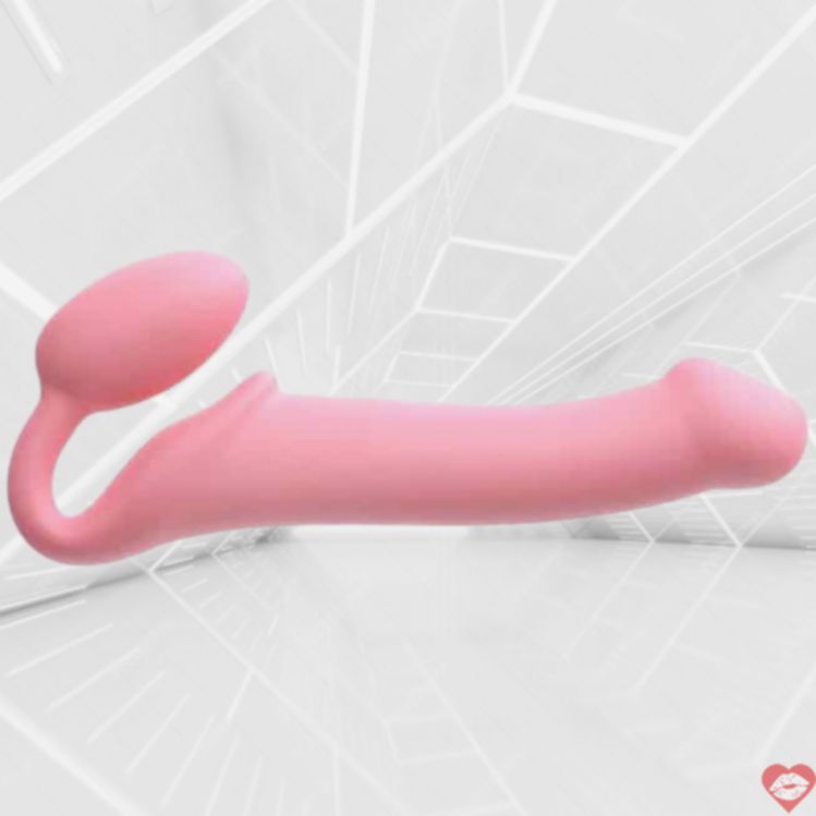 Strap-on-me Semi-Realistic L Hồng Siêu Linh Hoạt Thỏa Mãn