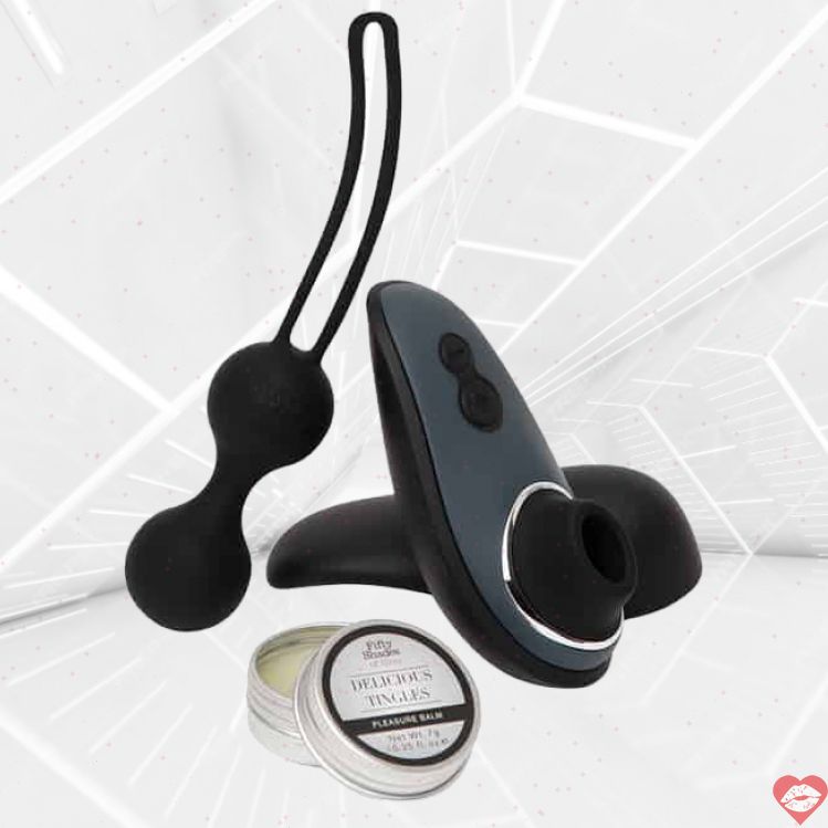 Fifty Shades x Womanizer Desire Blooms Set 3 Món Đen Siêu Gợi