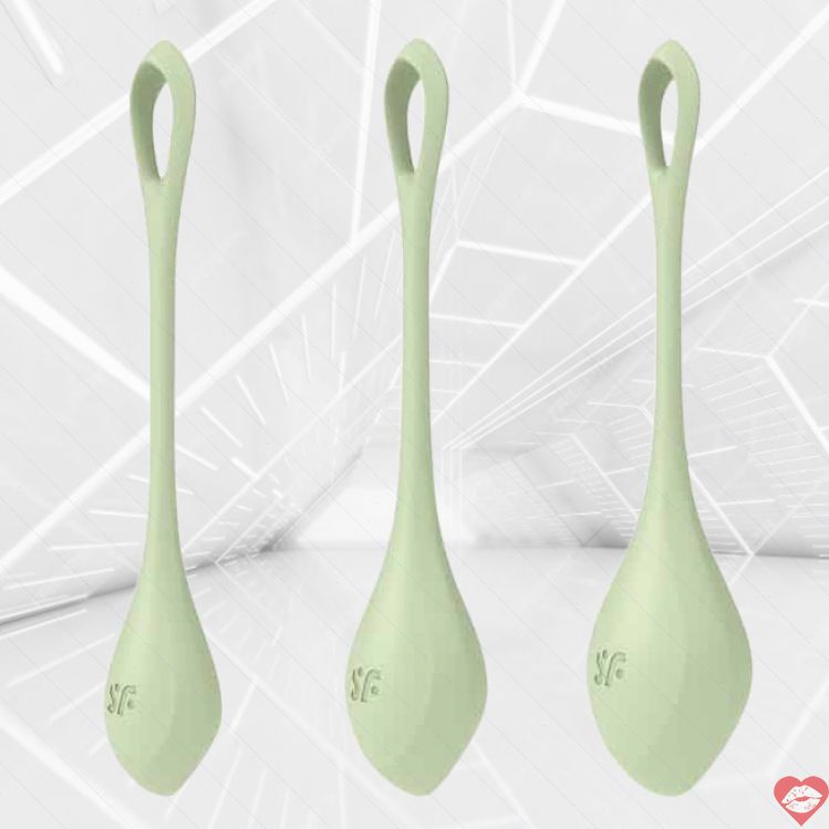 Satisfyer Yoni Power 2 Balls Xanh Làm Chặt Âm Đạo Tự Nhiên